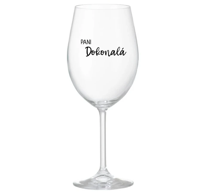 PANI DOKONALÁ - priehľadný pohár na víno 350 ml