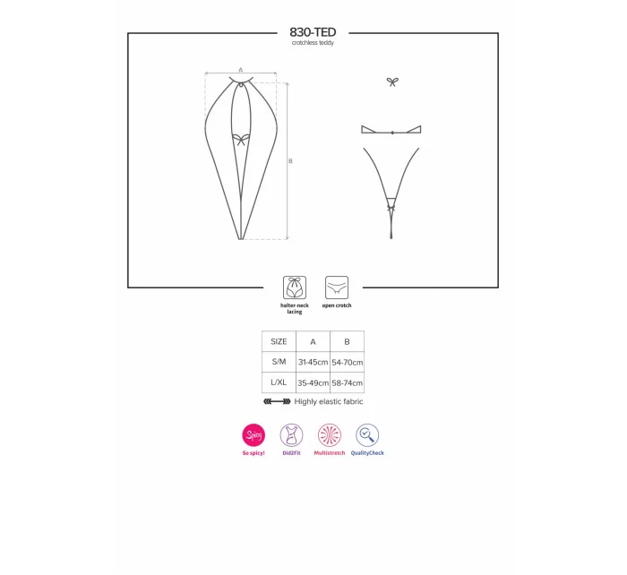 Unikátne telo 830 - TED teddy - Obsessive