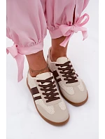 Dámské tenisky s pleteným vzorem hnědé Selvelin