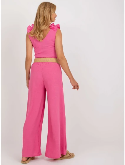 Spodnie DHJ SP model 18532011 różowy - FPrice