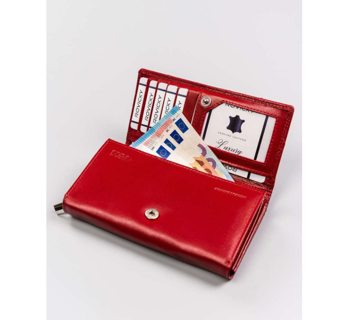 Dámske peňaženky Dámska kožená peňaženka R RD 07 GCL Q 38 červená
