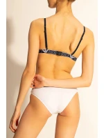 Čipkovaná vystužená podprsenka 164298 1P216 00010 biela - Emporio Armani