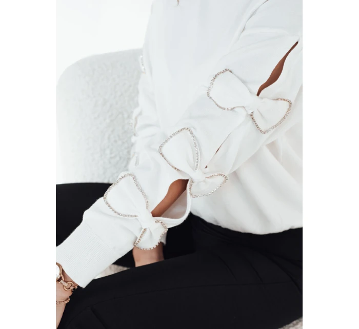 Dámský svetr bílý model 21972974 - Dstreet Dámský svetr bílý model 21972974 - Dstreet