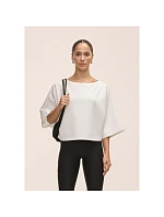 Dámske tričko Casall Aria Cropped Boatneck, biele Dámske tričko Casall Aria Cropped Boatneck, biele