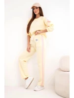 Dámska súprava Masełko s tienidlami a voľnou mikinou žltá Dámska súprava Masełko s tienidlami a voľnou mikinou žltá