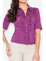 Dámská košile  tmavě fialová  model 18564622 - Figl