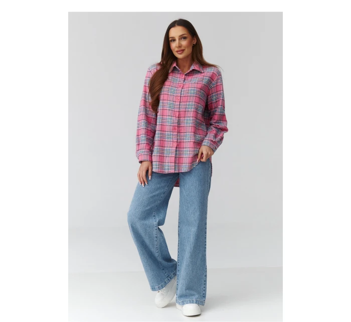 Košeľa s dlhým rukávom model 224091 Makadamia