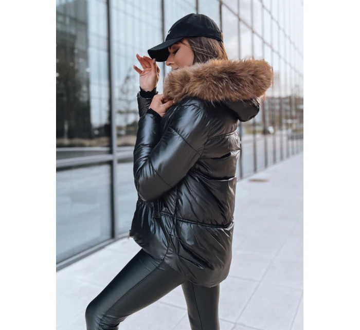 Dámská prošívaná zimní bunda černá Dstreet model 21971477 - FashionStreet