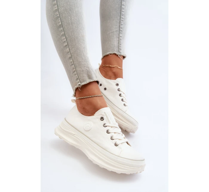 Dámské tenisky na masivní podrážce Big Star model 21653744 Bílé - Big Star Shoes