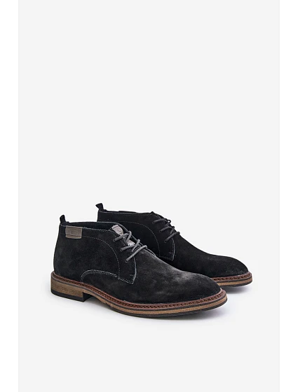 Semišové Pánské Boty Na Černé Big Star model 21669454 - Big Star Shoes Semišové Pánské Boty Na Černé Big Star model 21669454 - Big Star Shoes