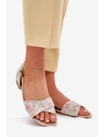 Kožené Plážové Sandály model 21702146 Béžové - Maciejka