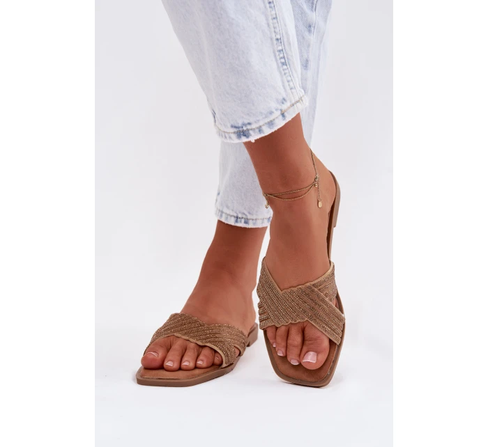 Dámské ploché žluté pantofle Zinnia Dámské ploché žluté pantofle Zinnia