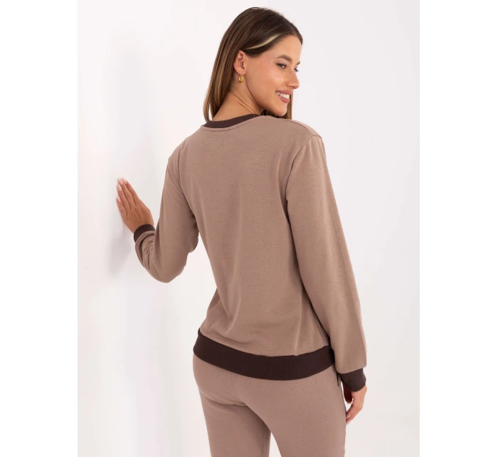 Bluzka RV BZ model 21319933 ciemny bezowy - FPrice Bluzka RV BZ model 21319933 ciemny bezowy - FPrice