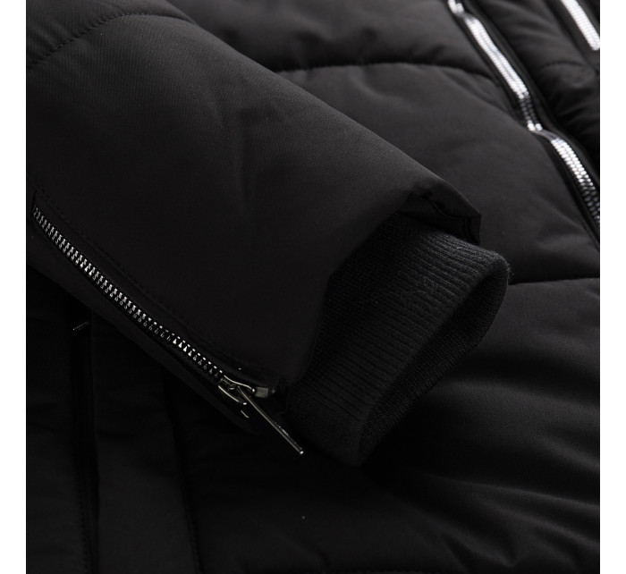 Pánska zimná bunda s membránou ptx ALPINE PRO LODER čierna