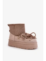 Snežnice s viazaním na platforme béžové Mavora Snežnice s viazaním na platforme béžové Mavora