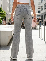 Jeansy damskie wide leg stan szare model 22123843 - FashionStreet