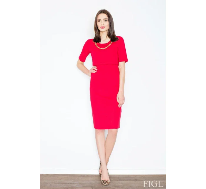 Dámske šaty M446 red - fígľov