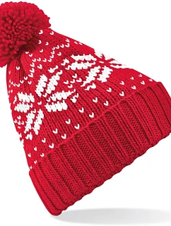 B Čepice  Snowstar® 53.0 classic red/white model 22481986 - Beechfield