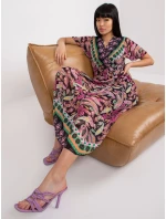 Šaty DHJ SK 11331 3.61 čierna a ružová