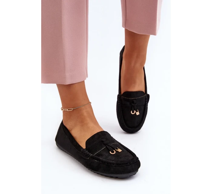 Dámské semišové klasické mokasíny černá Ontala Dámské semišové klasické mokasíny černá Ontala