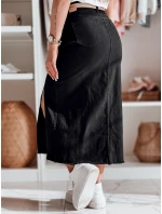 Midi džínová sukně s rozparkem modrá Dstreet model 21985858 - FashionStreet