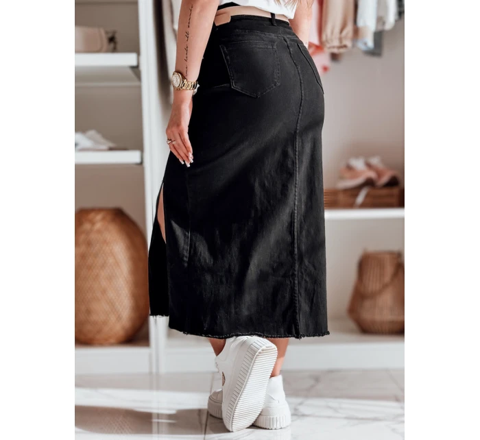 Midi džínová sukně s rozparkem modrá Dstreet model 21985858 - FashionStreet