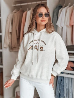 Dámská oversize mikina s kapucí  šedá Dstreet model 21989232 - FashionStreet