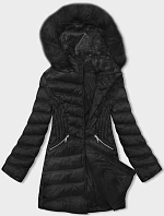 Dámska prešívaná prechodná bunda čierna (5M3162-392)