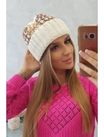 Dámská čepice Iris model 18751797 ecru - K-Fashion