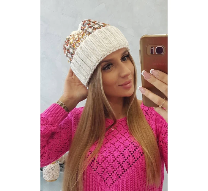 Dámská čepice Iris model 18751797 ecru - K-Fashion