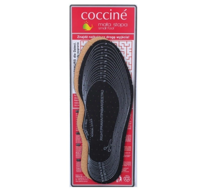 Coccine Dziecięce Wkładki Skórzane Na Lateksie Do Wycinania 19-35