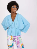 Blúzka DHJ BZ 11979.67 svetlo modrá