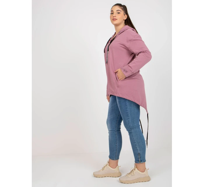 Mikina RV BL 8266.34P tmavo ružová