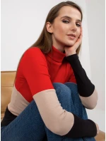 Dámská halenka RV BZ 8465 model 18283995 červená - FPrice Dámská halenka RV BZ 8465 model 18283995 červená - FPrice