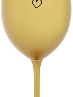 PŘEMLUVIL MĚ - zlatá sklenice na víno 350 ml