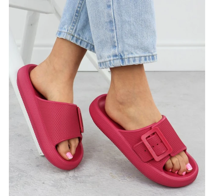 Dámske šľapky RR274A583 Dark pink - Big Star