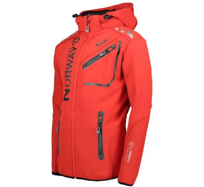 Geographical Norway Softshellová bunda Royaute 068 M WY3252H/GN/Red/Black