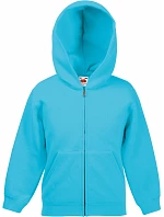 Fruit of the Loom Classic Kids Sweat Jacket Detská mikina s kapucňou 16.2045 azúrovomodrá Fruit of the Loom Classic Kids Sweat Jacket Detská mikina s kapucňou 16.2045 azúrovomodrá