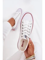 Trampki Damskie Niskie Big Star DD274A232 Białe Trampki Damskie Niskie Big Star DD274A232 Białe