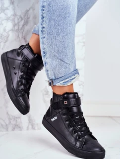 Zateplené Kožené Tenisky BIG STAR model 21518611 Černé - Big Star Shoes