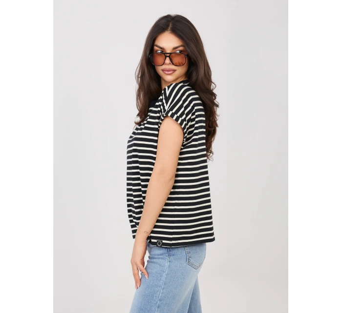 Tričko D12127M02858A čierne