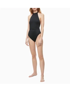 Jednodielne plavky KW0KW00807-BEH čierna - Calvin Klein