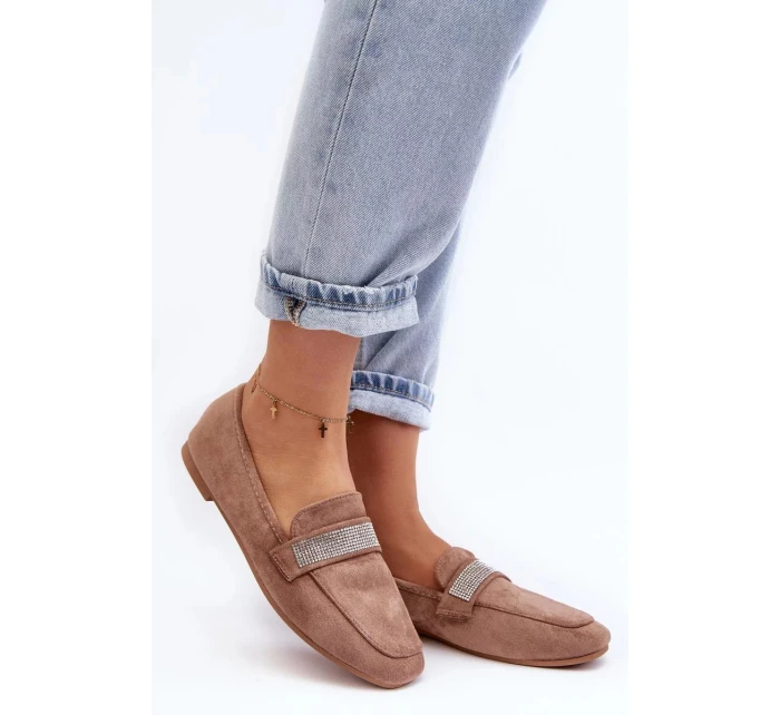 Dámske mokasíny YD6-52 khaki - Soon Her Shoes