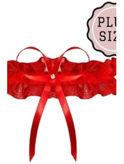 PW-02 ČERVENÉ PODVÄZKY ODESA PLUS SIZE