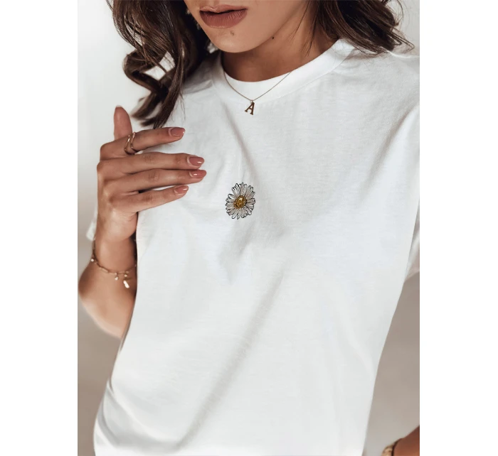 Dámske tričko FLORTA ecru FashionStreet RY2569