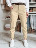 Dámské chinos kalhoty tmavě béžové Dstreet model 21986285 - FashionStreet