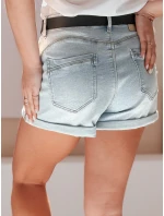 Dámské džínové šortky s páskem blue Dstreet model 21987623 - FashionStreet Dámské džínové šortky s páskem blue Dstreet model 21987623 - FashionStreet