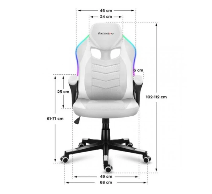 Herní židle Force RGB WHITE model 21326170 - Huzaro