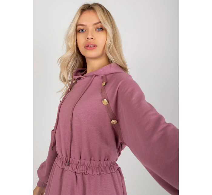 Dámske šaty RV SK 8336 tmavo ružové