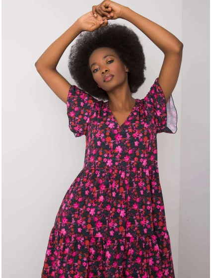 Šaty WN SK 842 1.25P čierna a ružová